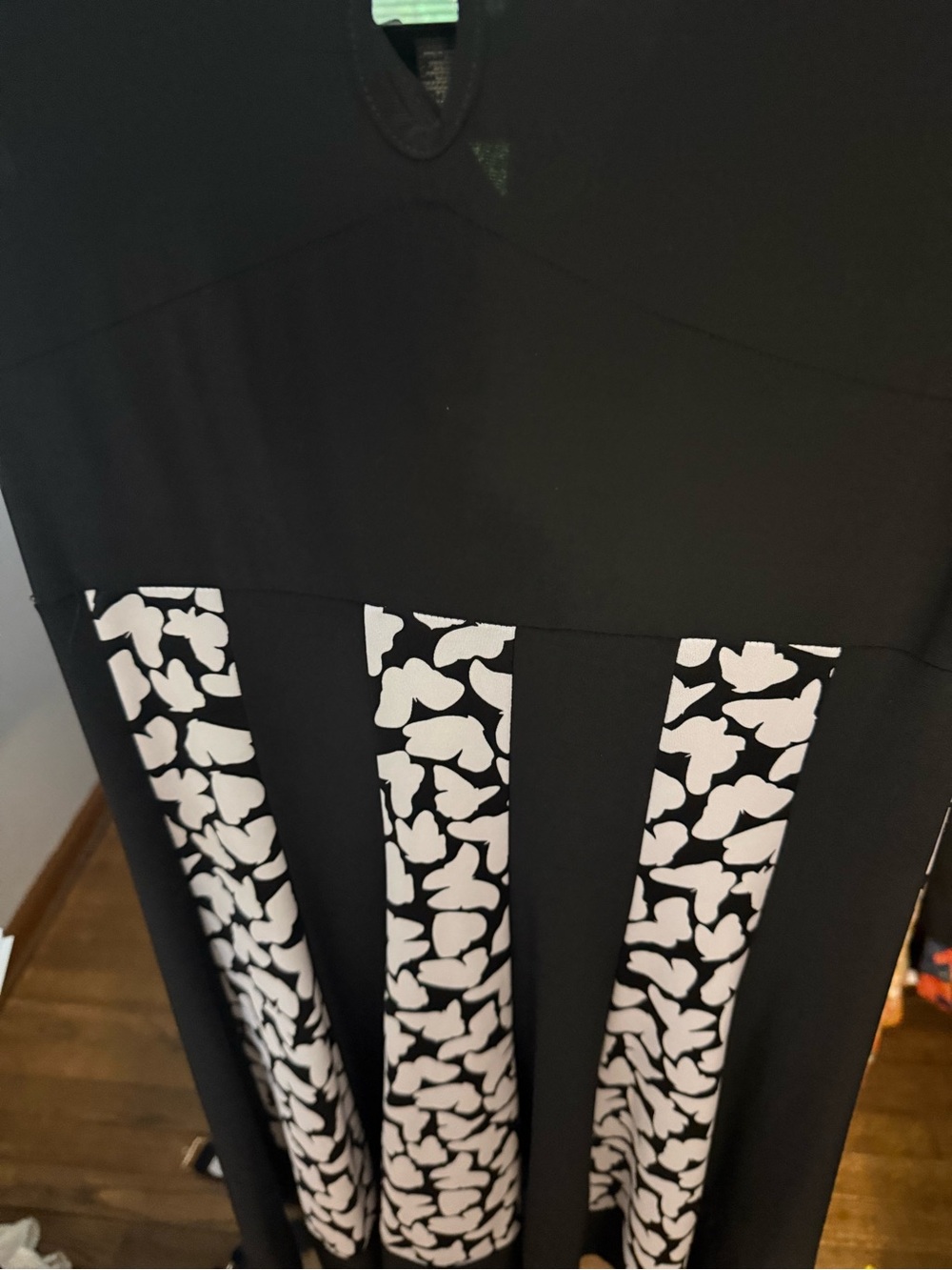 MSK Black & White Twist-Front Midi Dress - Picture 3 of 7